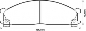 FDB641 - PASTIGLIE FRENO ANTERIORI NISSAN TERRANO CASSA 73/A